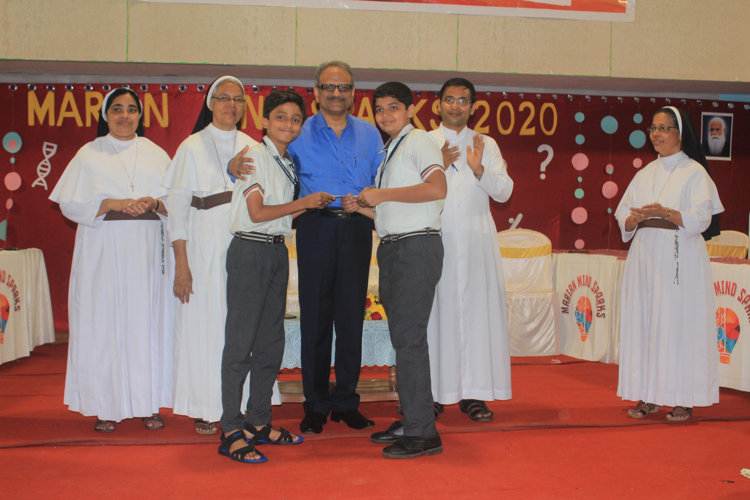 Inter school quiz competition named "MARIAN MIND SPARKS"